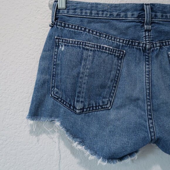 Rag & Bone Womens Cate Mid Rise Shorts Jean Denim Distressed Bottoms 27 - Picture 7 of 17